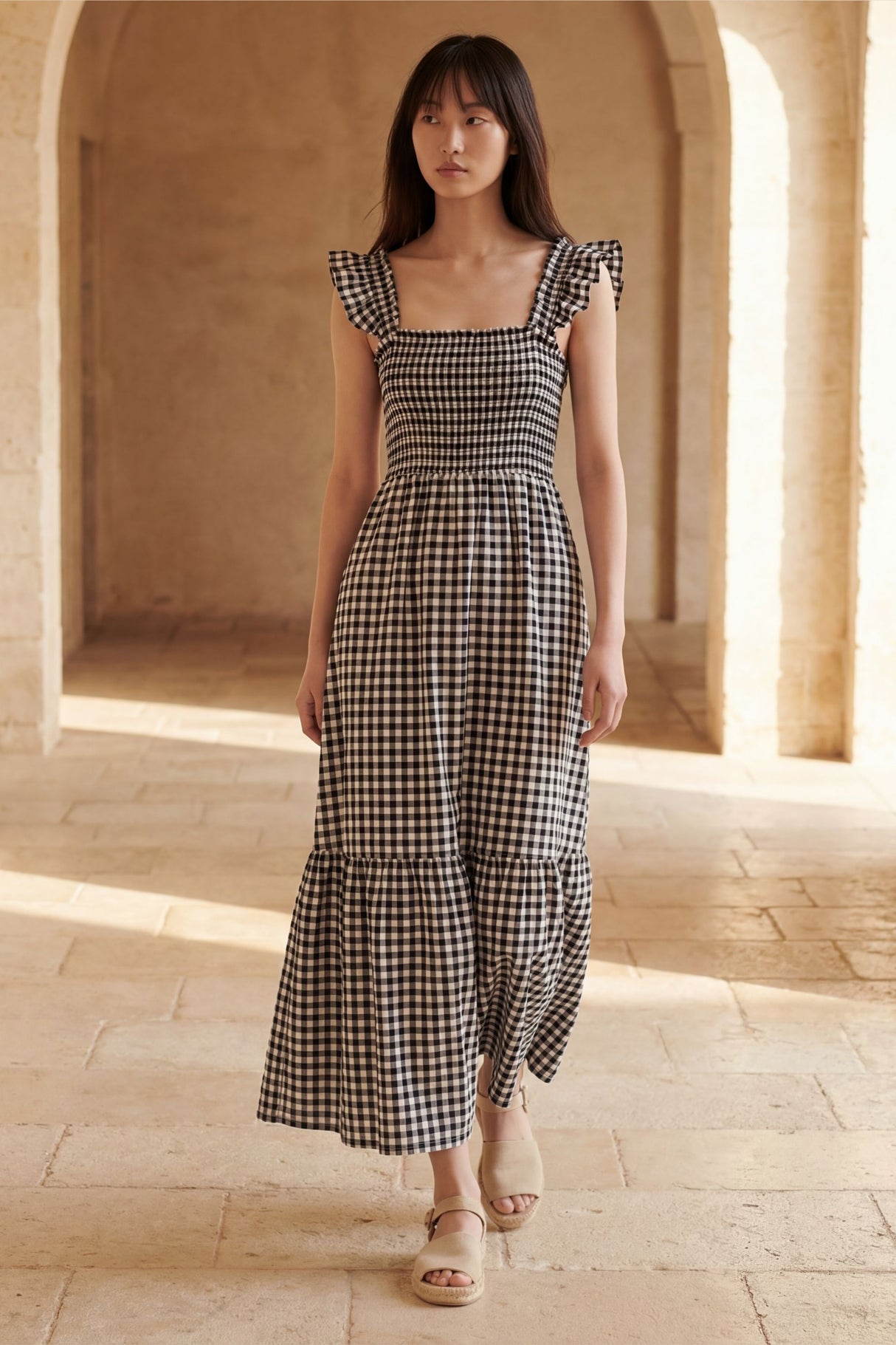 Louise Robe longue Vichy Robe Romantique
