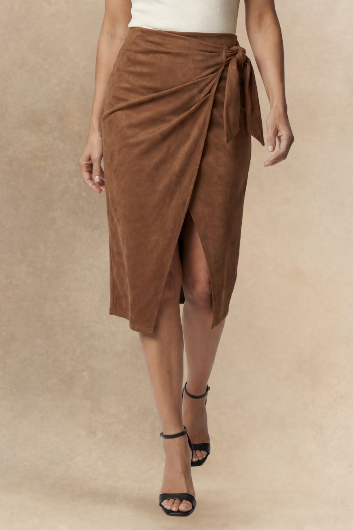 Lucille Jupe Midi Portefeuille 