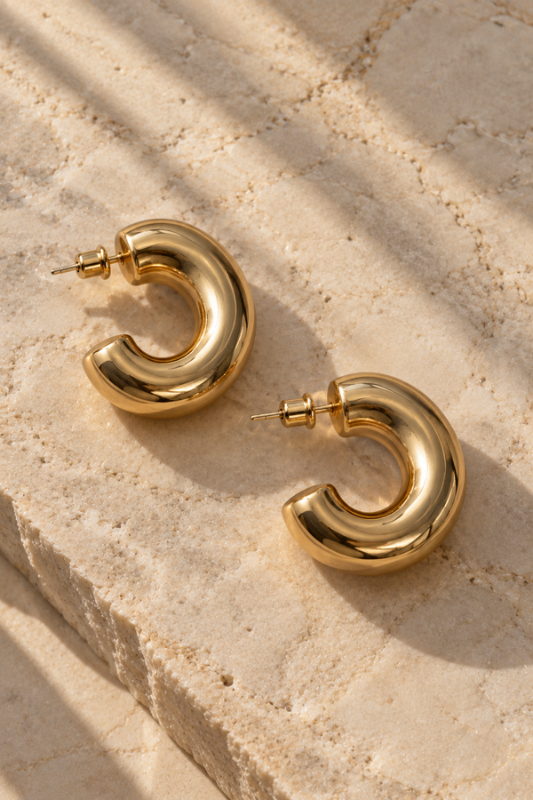 Petites Boucles D'Oreilles Sculptées