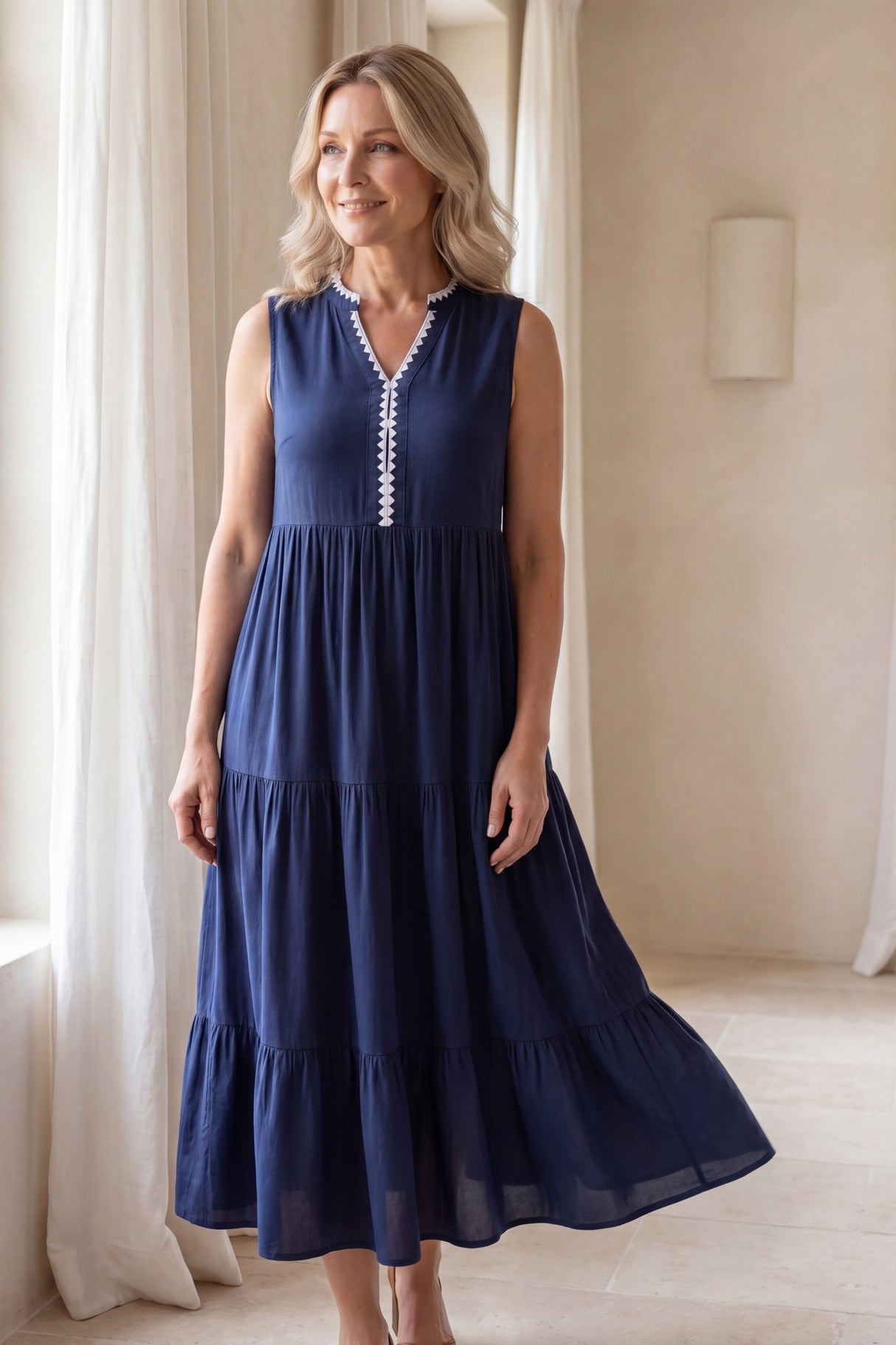  Mabel Robe Décontractée Volants Étagés