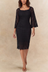 Marie Lace Square Neck Midi Dress