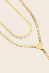 Marilyne 18K Collier Cœur Plaqué Or