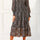 Maya Smocked Midi Dress Paisley Print Tiered Black