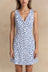 Mia Robe Mini Sans Manches Boutons Avant
