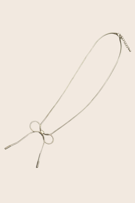 Collier Nœud Minimaliste – Doré ou Argenté