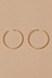 Créoles Minimalistes 70 mm – Or Mat