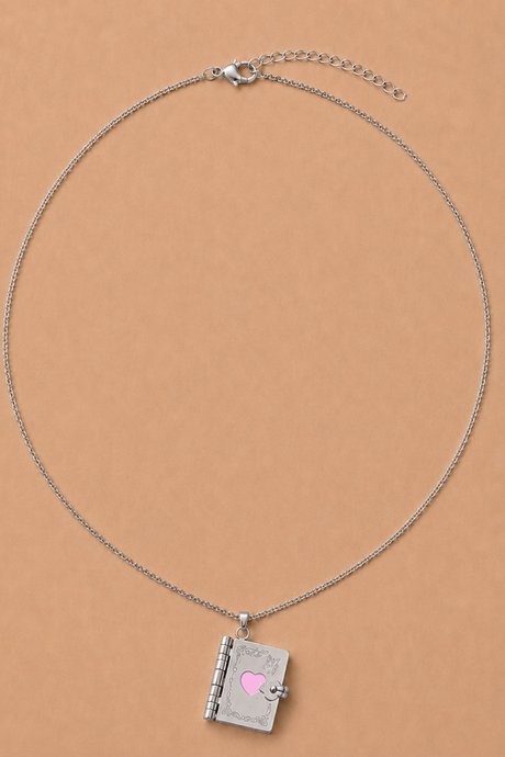 Heart Book Necklace