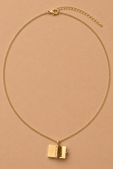 Heart Book Necklace