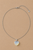 Opaline Heart Necklace Silver