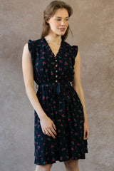 Natasha Cherry Print Short Dress