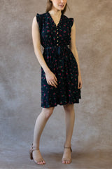 Natasha Cherry Print Short Dress