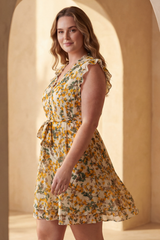 Natasha Citrus Print Short Dress