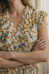 Natasha Citrus Print Short Dress