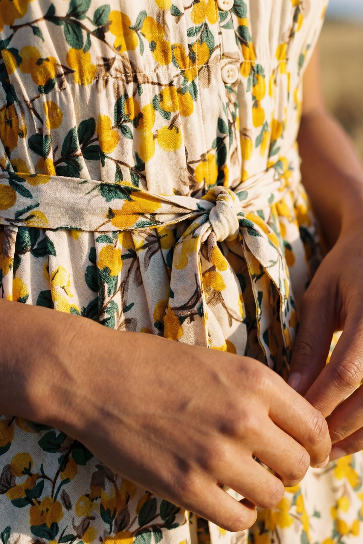 Natasha Citrus Print Short Dress