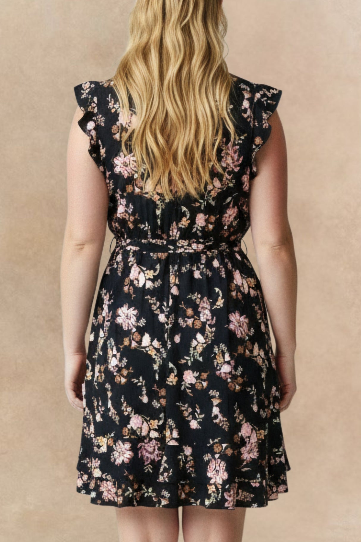 Natasha Floral Print Short Dress