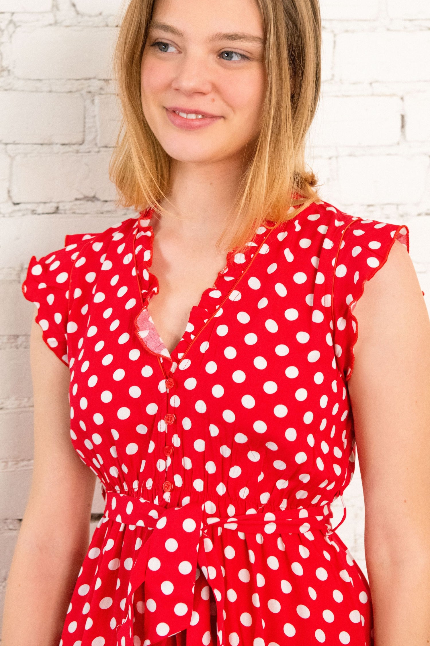 Natasha Polka Dot Dress