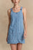 Nellie Wide Strap Denim Dress Pockets