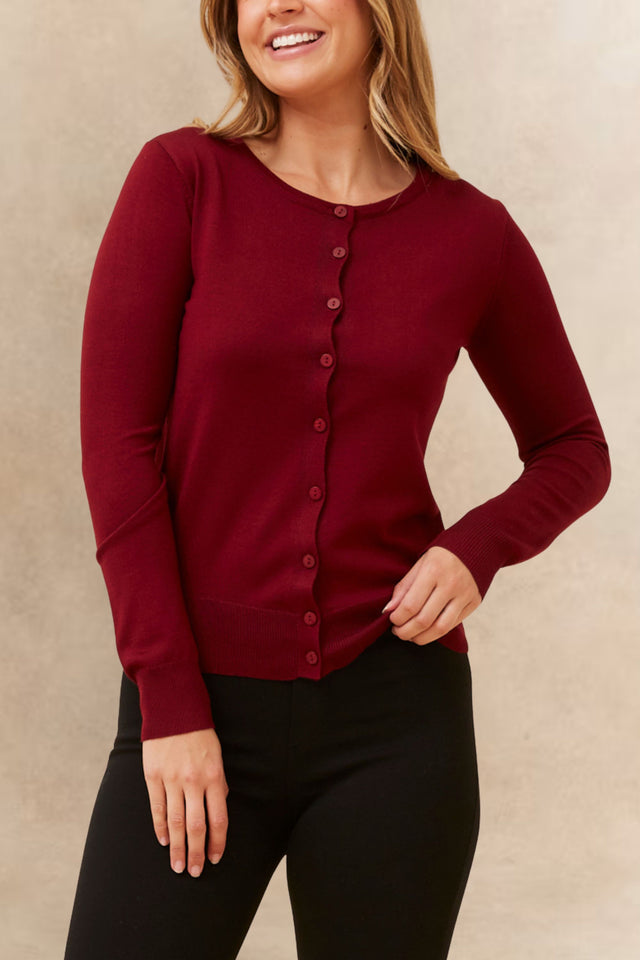  Noelle Cardigan Léger Boutonné Encolure 