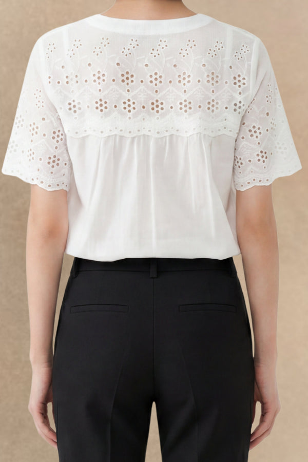 Rachida Sheer Short Sleeve Shirt