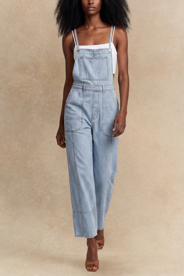 Aurelia Fit Wide Leg Denim Overalls