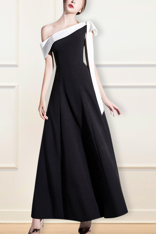 Octavia Dress Maxi Gown One Shoulder