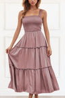 Pamela Smocking Dress Tiered Skirt - Onze Montreal Pink / S Sold by Ô-MARCHÉ Seller