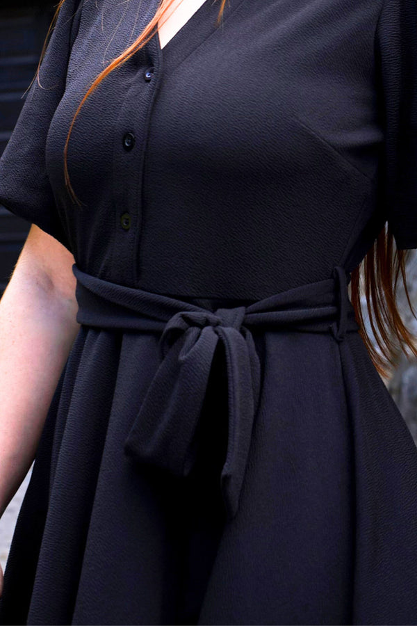 Coralie Tie-Waist Fit & Flare Dress