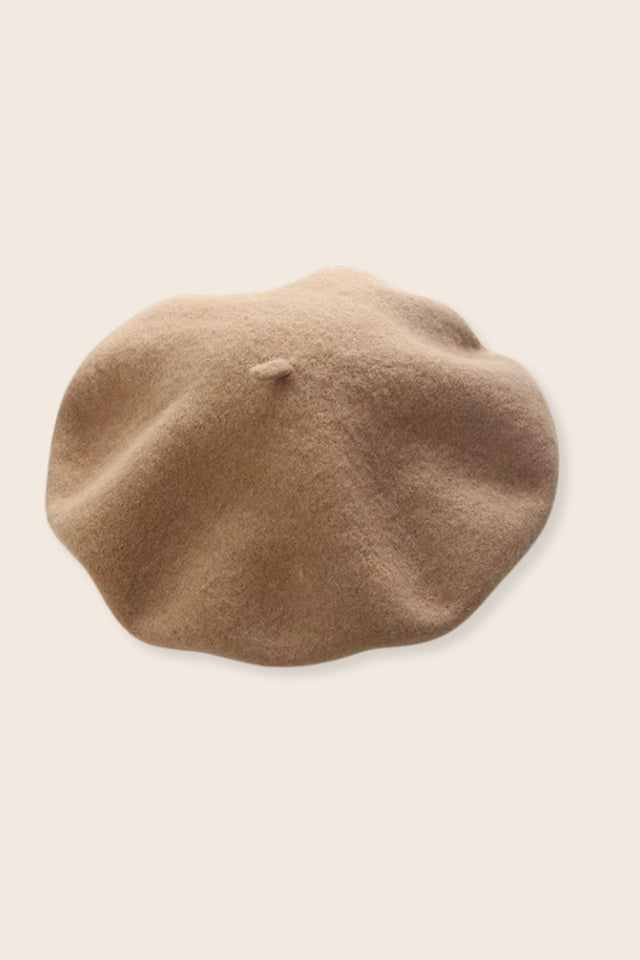 Pampidou Classic Wool Beret Tonal Embroidery Many Colors