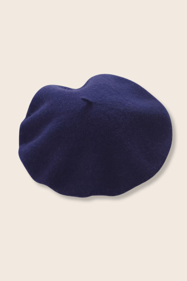 Pampidou Classic Wool Beret Tonal Embroidery Many Colors