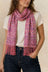 Écharpe Pashmina Jacquard Paisley Corail