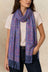 Écharpe Pashmina Jacquard Paisley Mauve