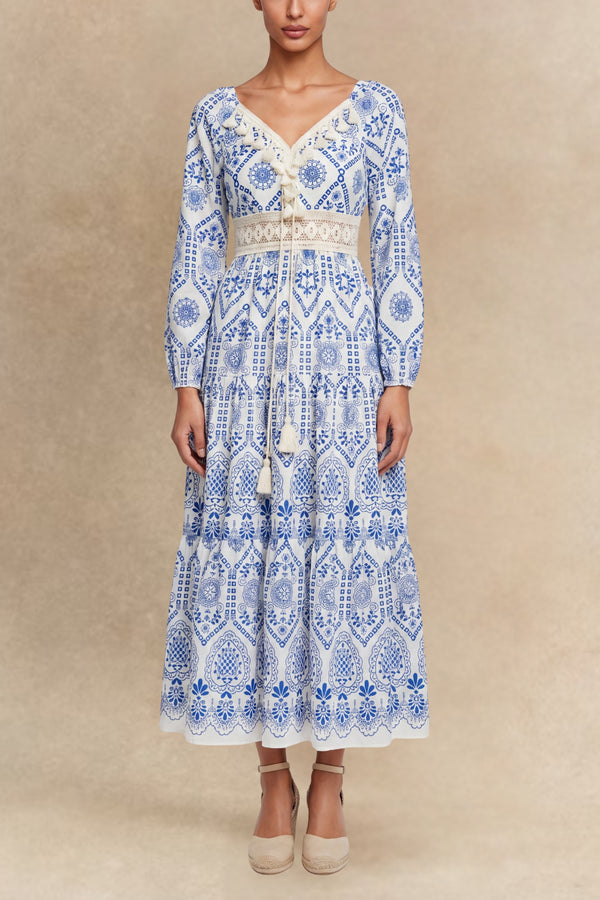 Piper Robe Midi Imprimé Bohème
