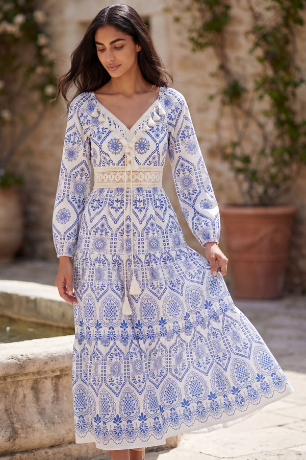Piper Robe Midi Imprimé Bohème