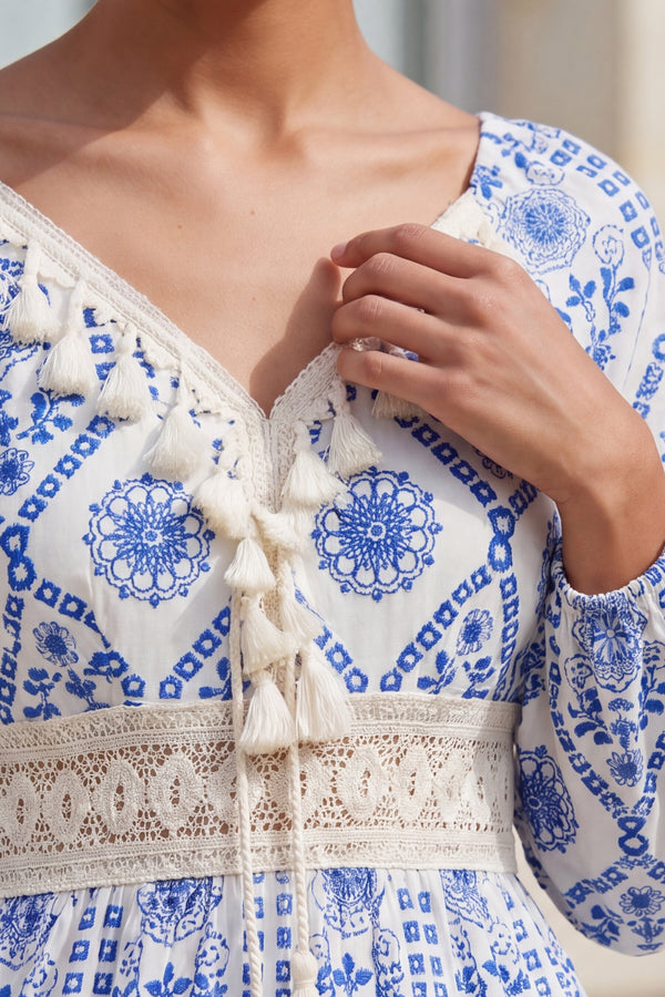 Piper Robe Midi Imprimé Bohème