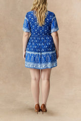 Katarina Plus Size Floral V-Neck Mini Dress