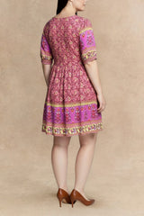 Katarina Plus Size Floral V-Neck Mini Dress