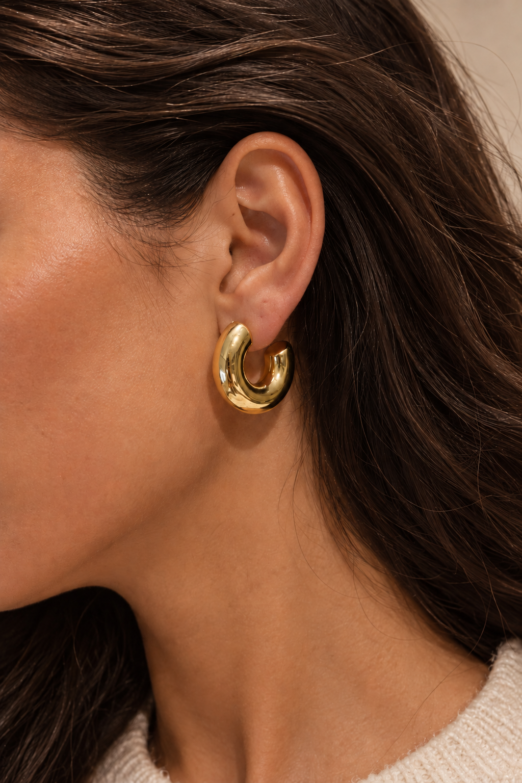 Petites Boucles D'Oreilles Sculptées
