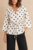 Capucine | Polka Dot Self-Tie Blouse