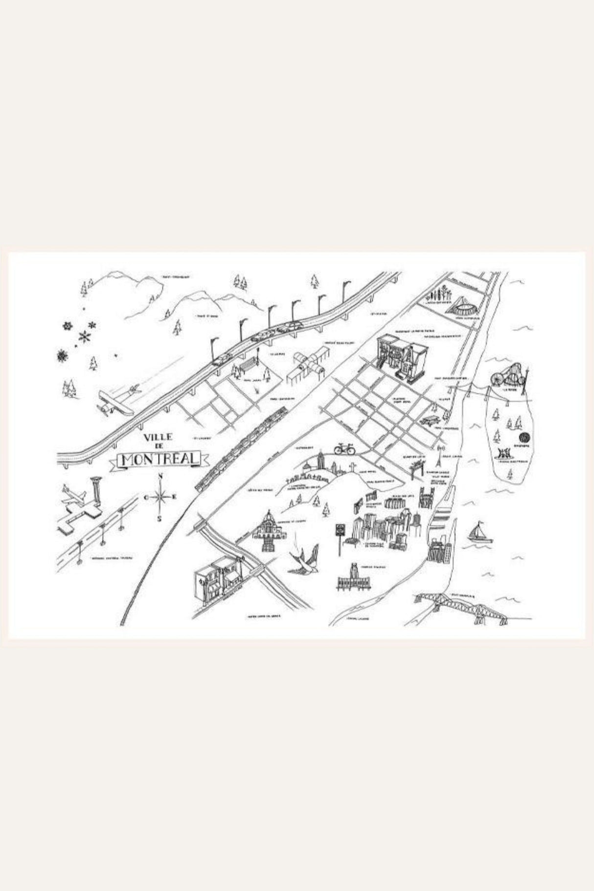 Post Card - Metropolitan Map