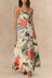 Lorène Robe Longue Fleurie Décolleté Carré