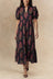 Reagan Robe Longue Étagée Imprimé Floral 