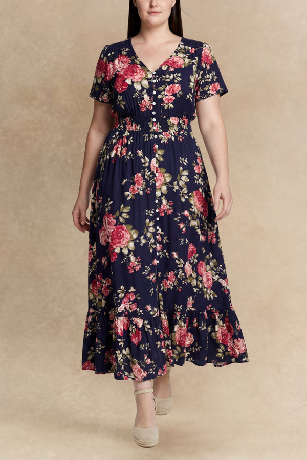 Reese Plus Size Floral Print Dress