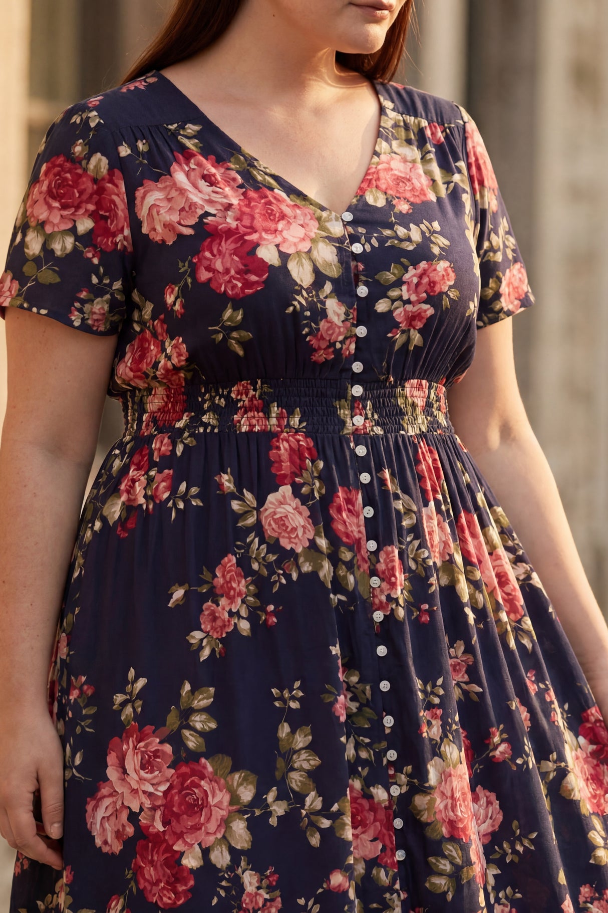 Reese Plus Size Floral Print Dress