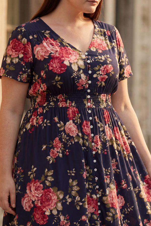 Reese Plus Size Floral Print Dress