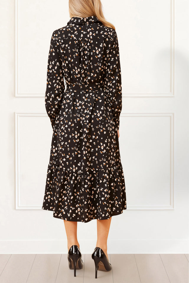 Renee-Maxi-Shirt-Dress-Printed-Black-5