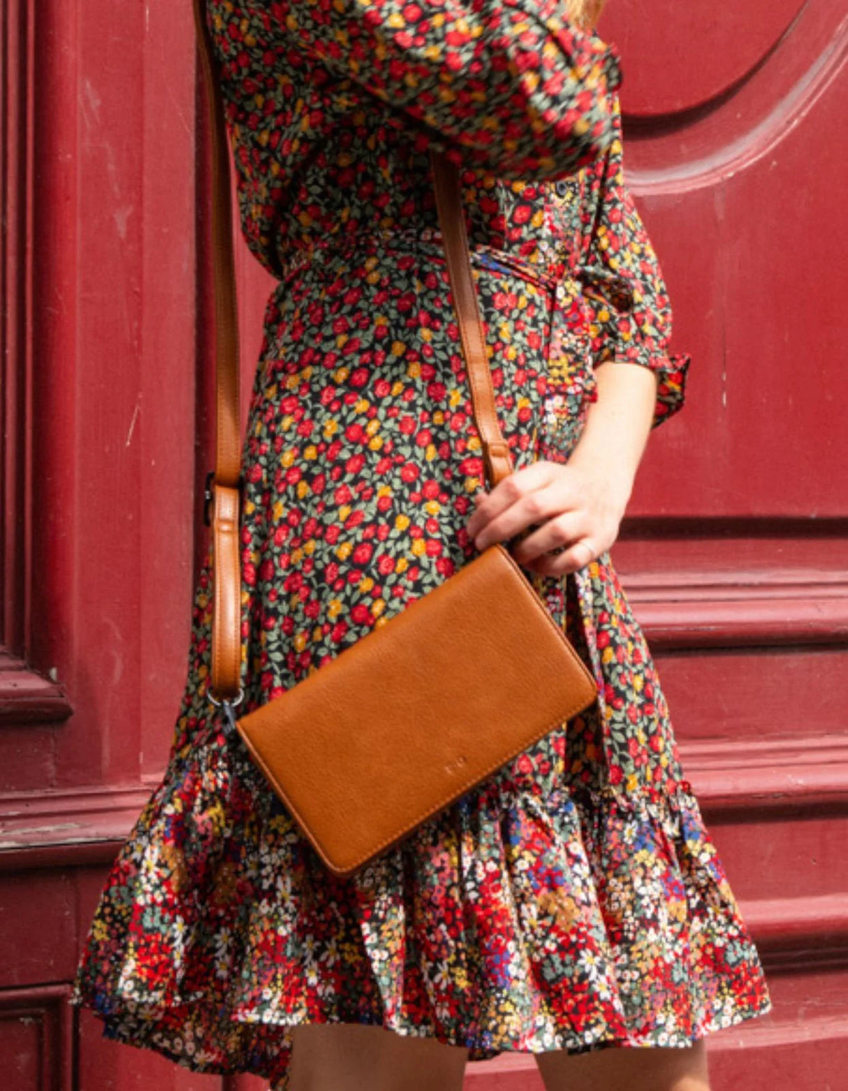 Rosina 2-in-1 Vegan Purse - Wallet - Onze Montreal Brown Vegan Wallets