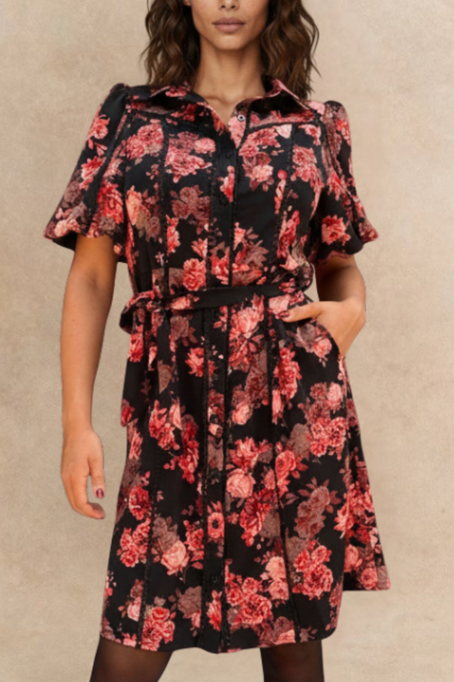 Ruby Floral Shirt Dress