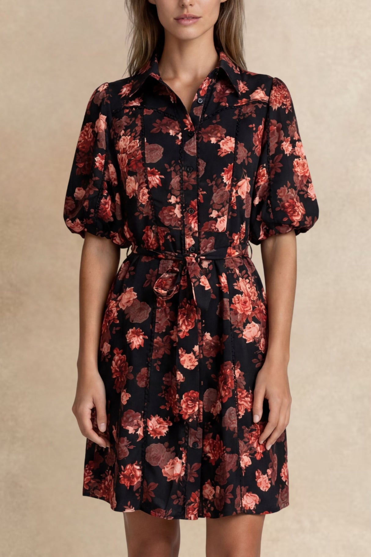 Robe chemise florale Ruby