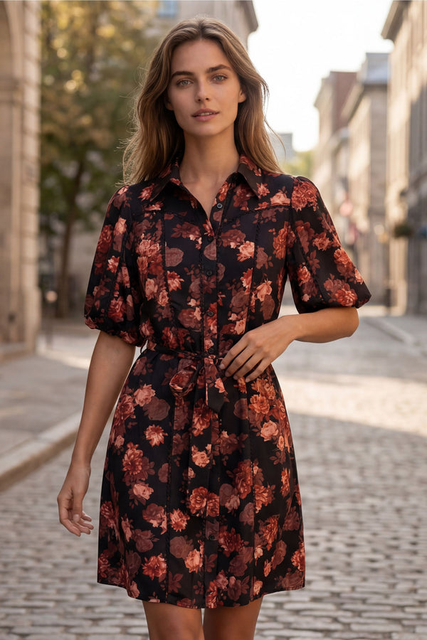 Robe chemise florale Ruby