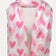 Scarf Hearts Print Lightweight Pink White - Onze Montreal Pink Onze Montreal